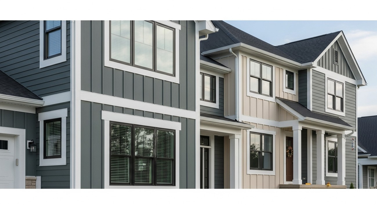 vinyl board and batten siding photo