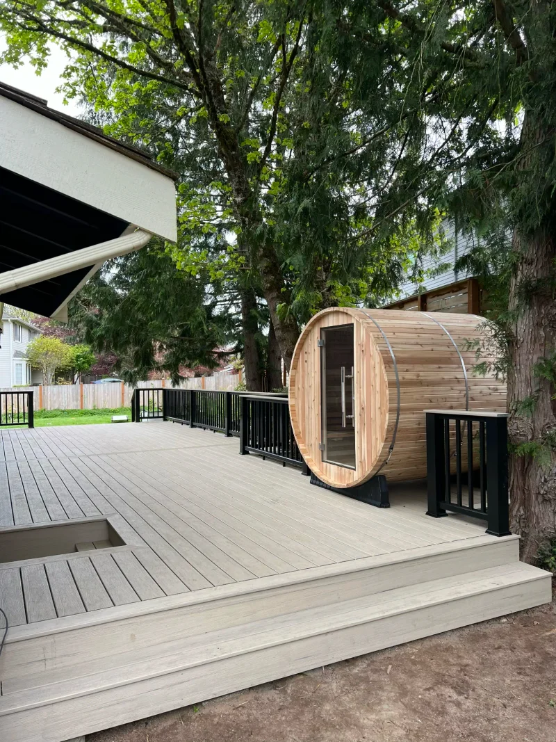 After - Beautifully restored deck