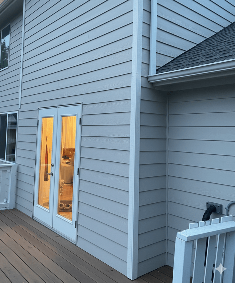 After - New siding installed